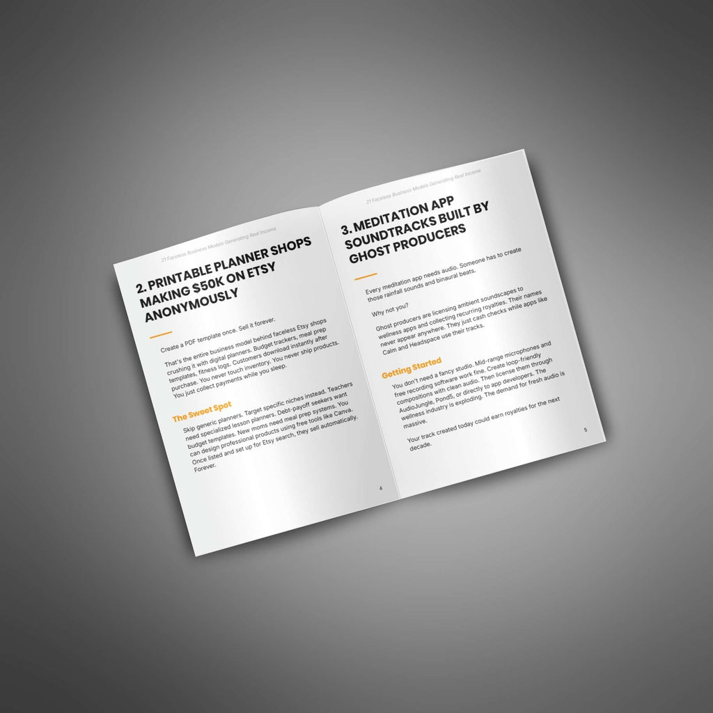 21 Faceless Business Models Generating Real Income