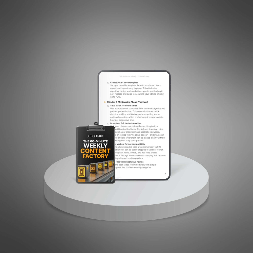 The 60-Minute Weekly Content Factory